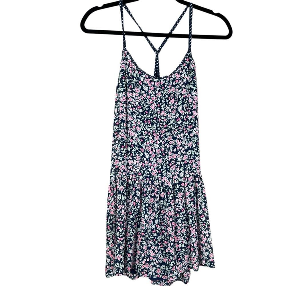 Abercrombie & Fitch Mini Dress Blue Pink Floral size small